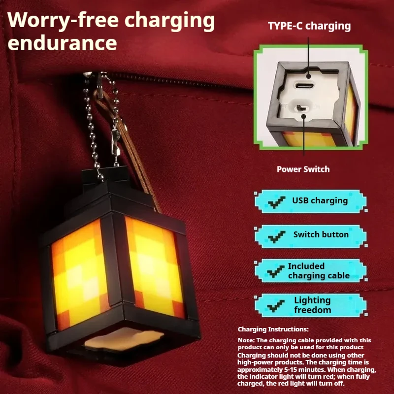 Minecraft Lantern Keychain Min - огляд і ціна Lighting Decor Minecraft