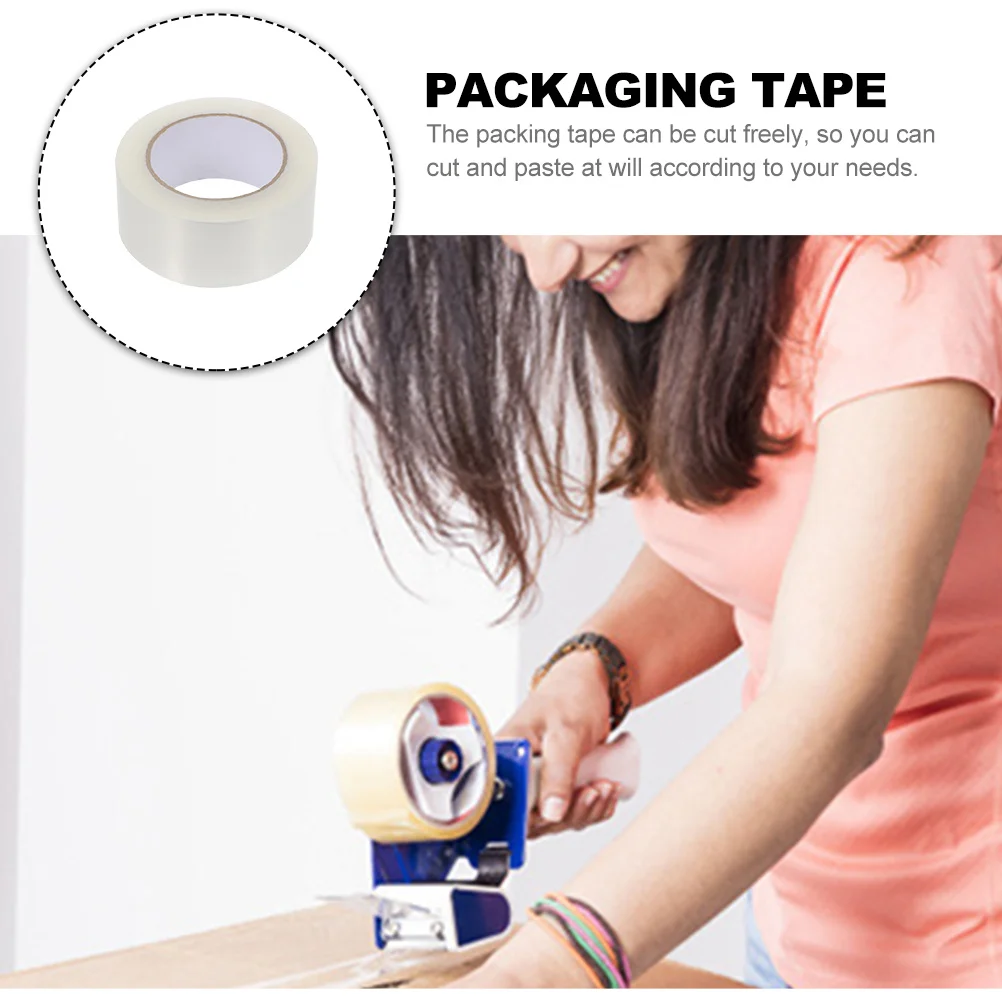 50M Silent Packing Transparent Adhesive Sealing For Carton Box Packaging Sticky Tape Roll Clear Packaging Tape
