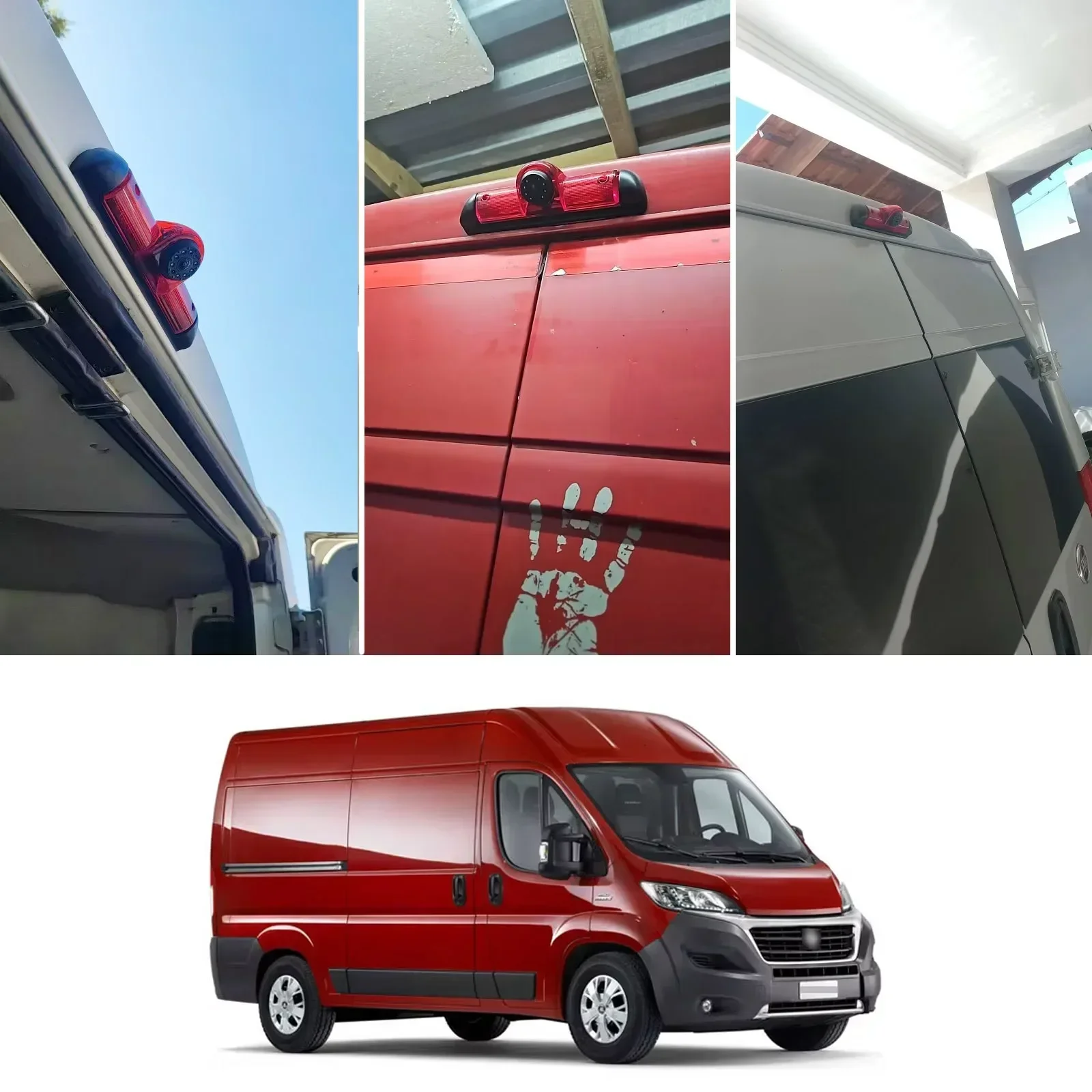 AHD Vehicle Brake Light Rear View Backup Camera  For Fiat Ducato 2006-2015 3Gen Citroen Jumper/Peugeot Boxer III Transporter Van