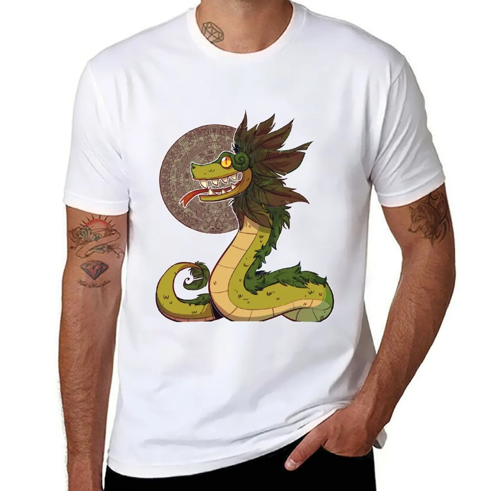 

Quetzalcoatl T-Shirt black cotton t-shirt plain for man package anime tshirt T-Shirt