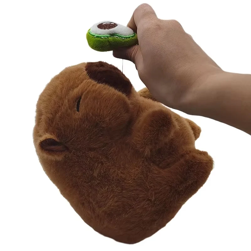 1-3 قطعة الأفوكادو سنوت كابيبارا ألعاب من نسيج مخملي لطيف كابيبارا الفاكهة دمية تمتد المخاط مضحك رقيق هدية Kawaii الحيوانات المحشوة ديكور المنزل #6