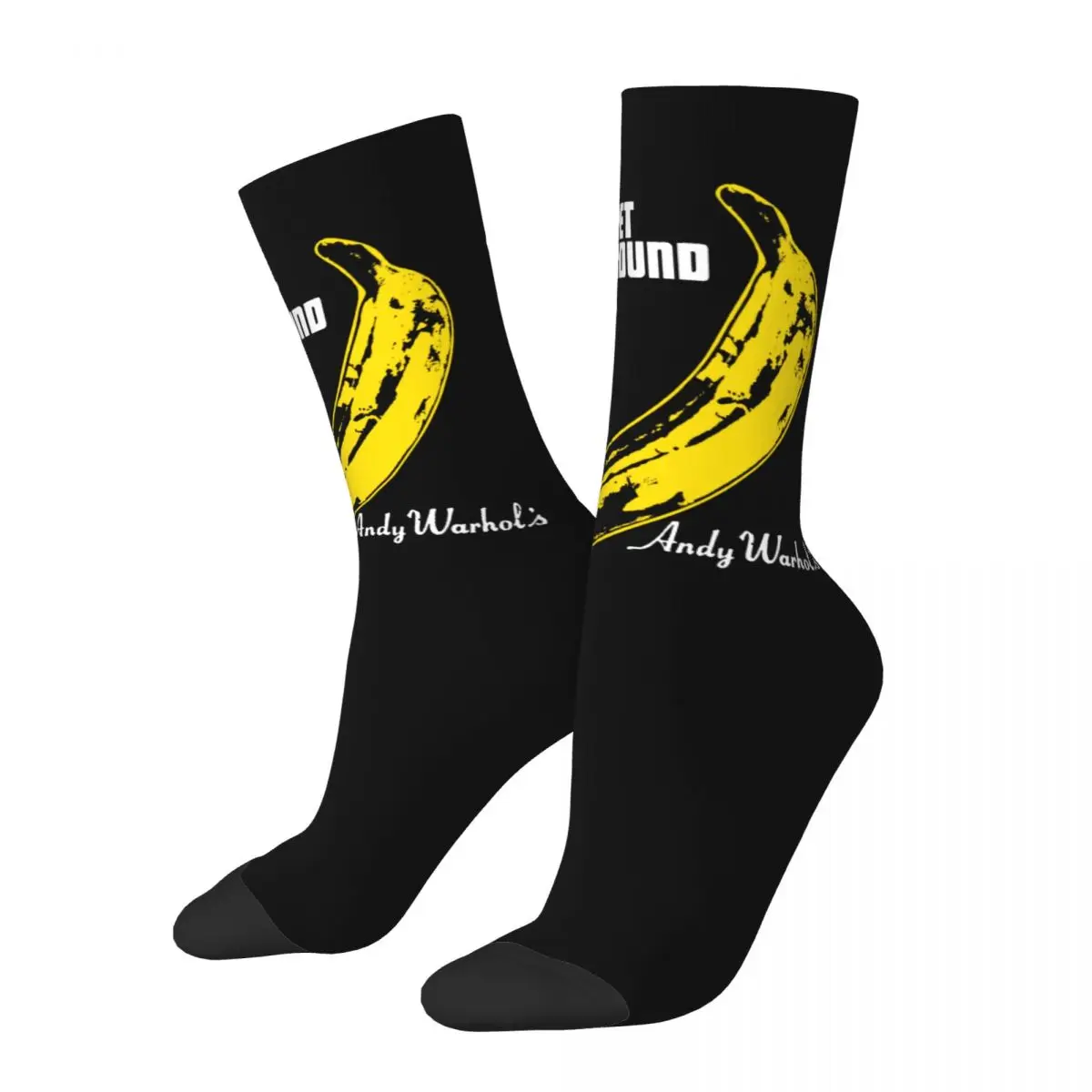 Fashion Men's Socks Crazy Run Run Run The Velvet Underground Sock Polyester Graphic Women Socks Spring Summer Autumn Winter