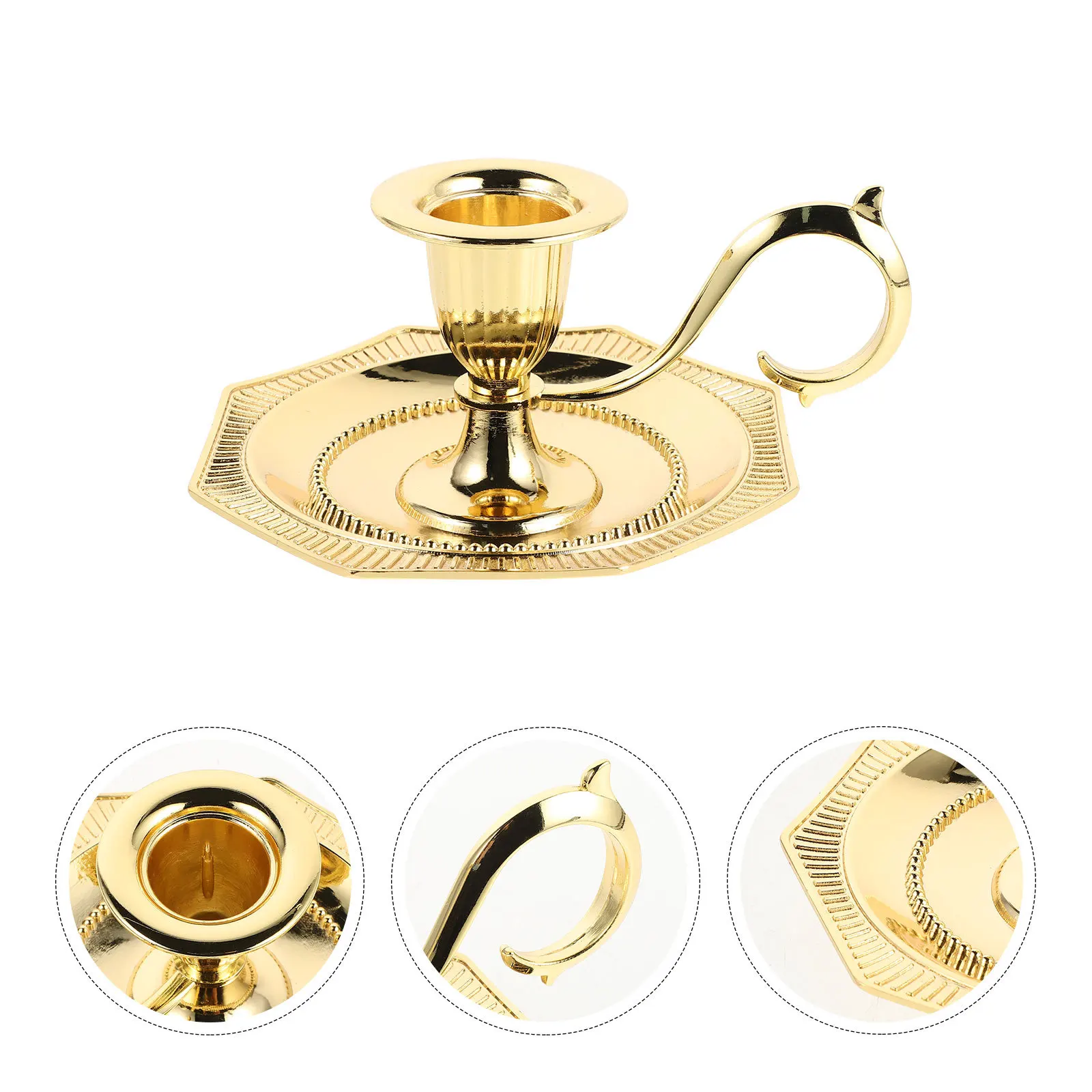 

Vintage Metal Goblet Holder Alloy Pillar Stand For Church Wedding Holiday Decor Farmhouse Centerpiece