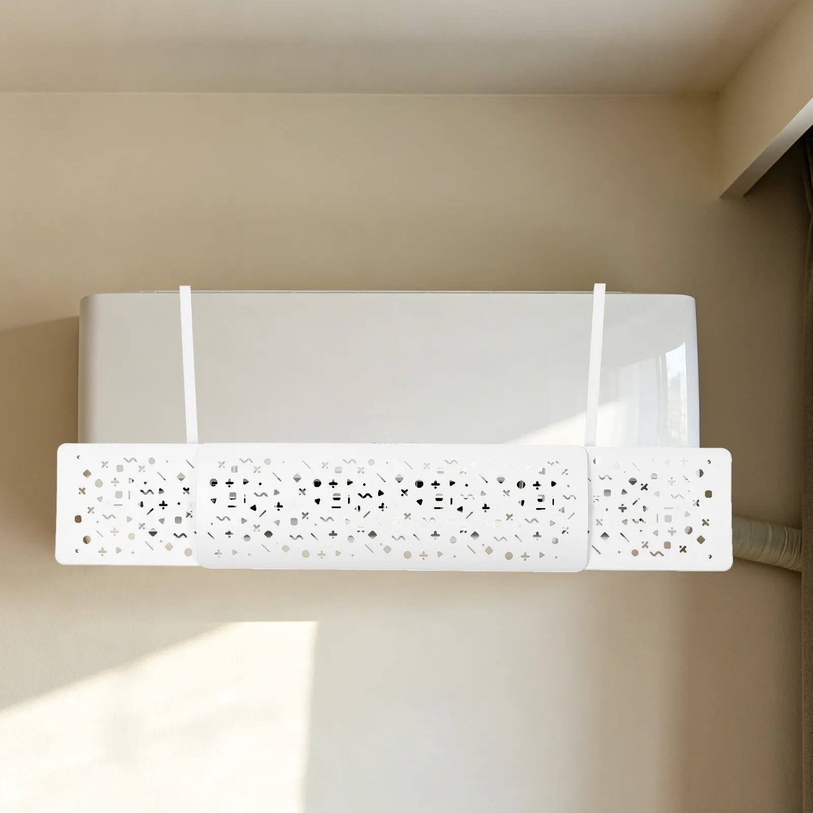 Adjustable Air Conditioner Deflector Retractable Anti Direct Blowing Shield Telescopic Wall Vent Airflow Redirector Ac Vent