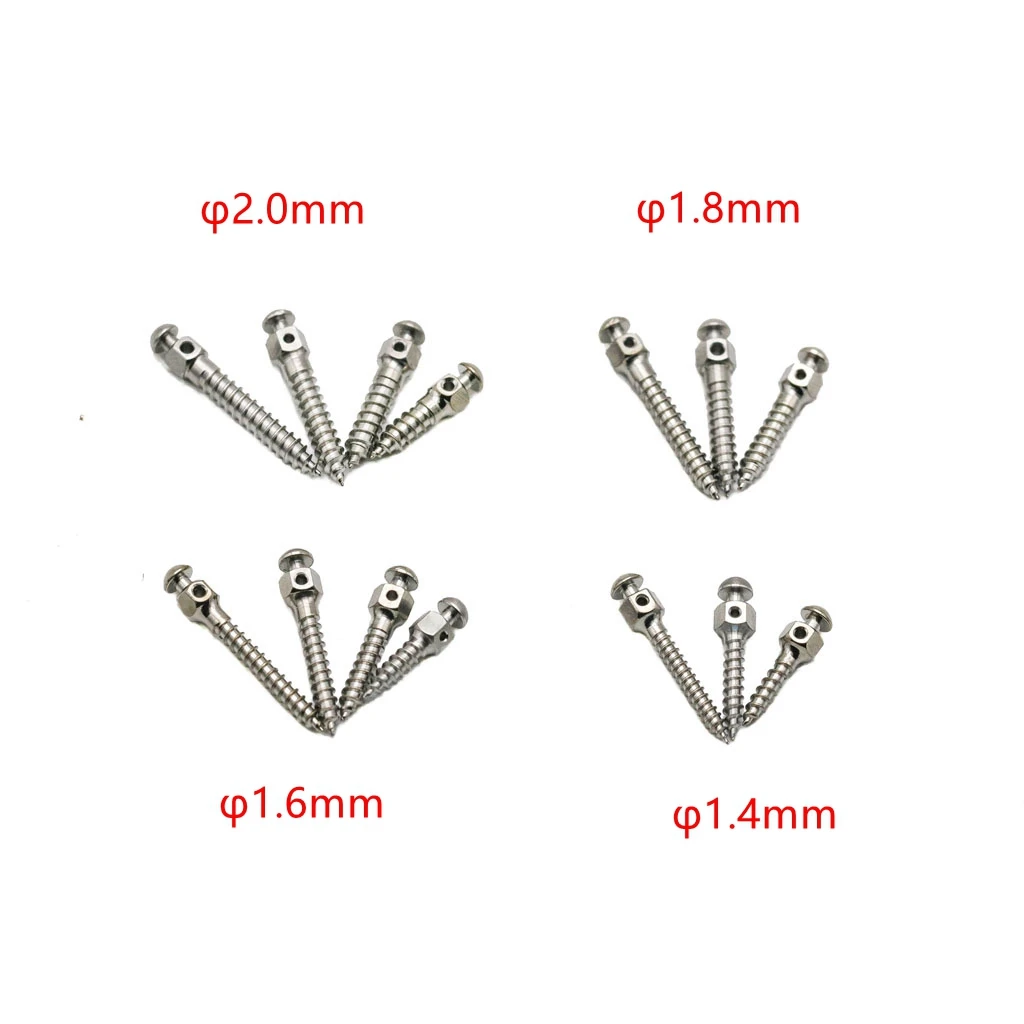 1Pc Dental Micro Implant Mini Screw Orthodontic Screwdriver Self Drilling Tool Stainless Steel Matching Dentistry 1.4/1.6/2.0mm