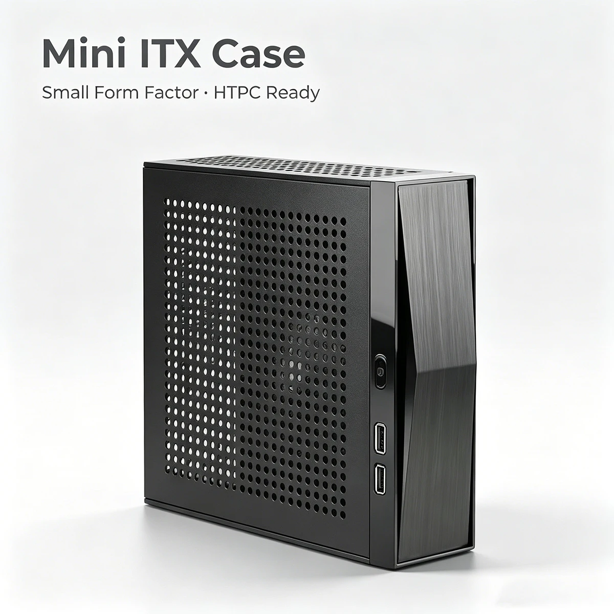 Chassis Computer Case Mini-Tower Multi-Surface Heat Sink Strong Heat Dissipation HTPC For Mini ITX Motherboard 170*170mm Case