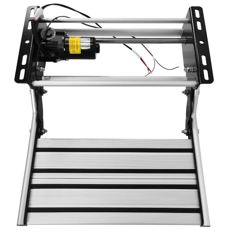 

Caravan Accessories RV Step Folding Electric Single Step with LED Light Thickened Aluminum Alloy Camper Stair