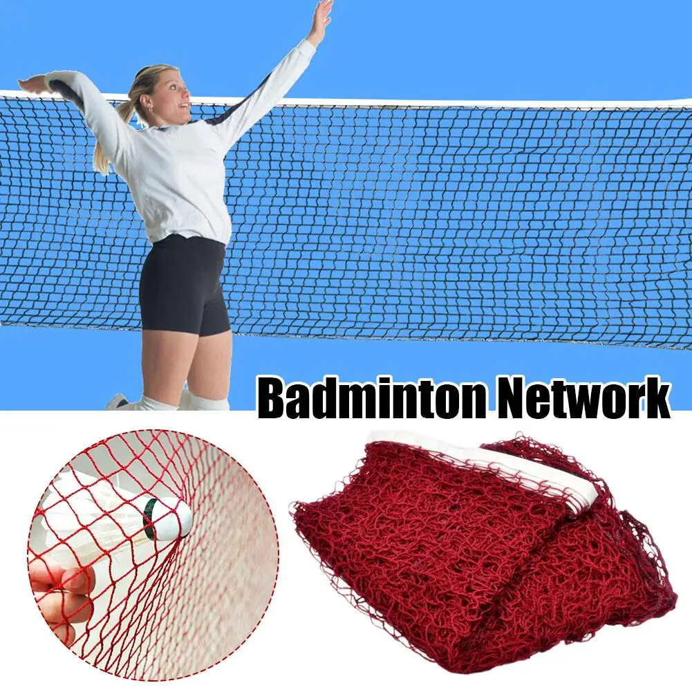 Filet de badminton portable pour la plage, filet d\'entraînement sportif en salle, filet de tennis, filet de volley-ball en maille extérieure,