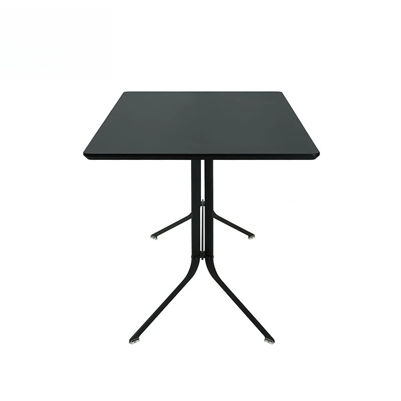 Modern simple line living room business office building meeting room square American rectangular conference table