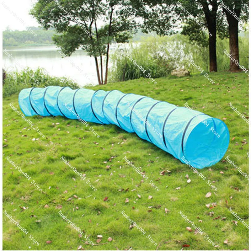 Dog Agility Training Equipment Pet Training Tunnel Obstacle Interactive Outdoor Games Runway Oxford Cloth Nail Bag Tent Pet Toy