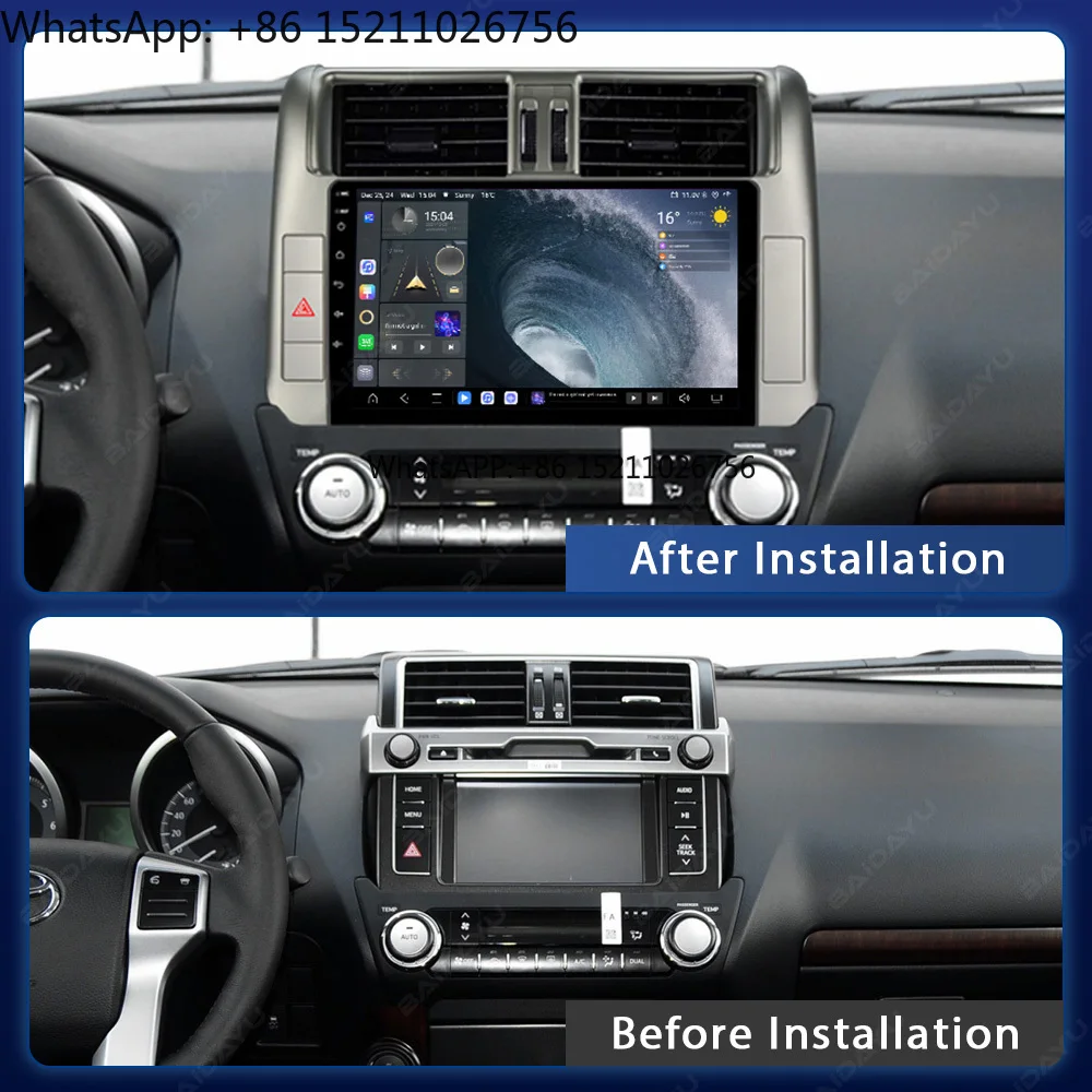 Baidayu TS20 2K 7870 QLED-Display Autoradio Universal Android GPS Navigation Stereo Anpassbar DVI CarPlay DVD USB DSP