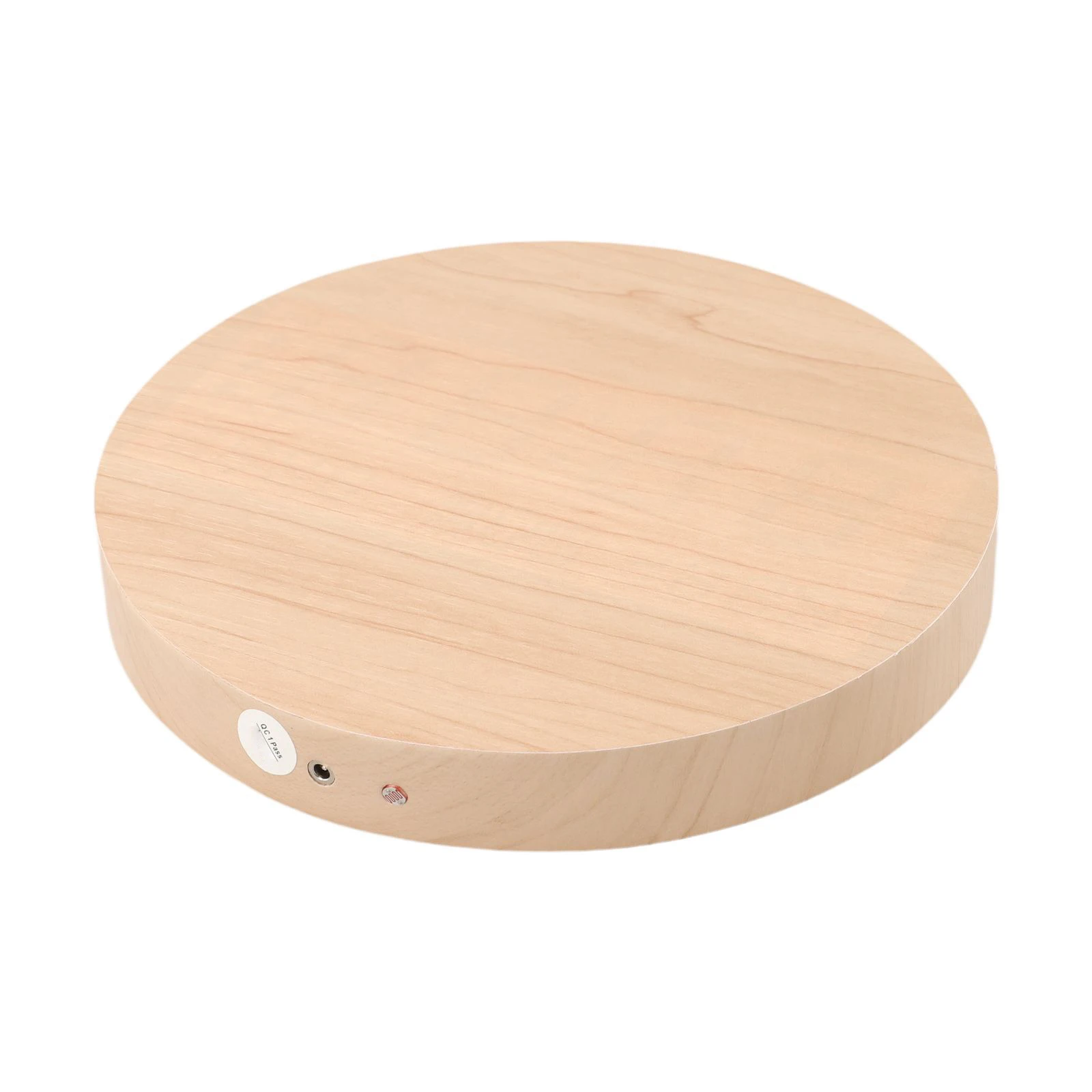 Silent Large Format Wall Clock with Wooden Body Shows Time Date Day and Room Temperature Dual Time Format and Unit Options