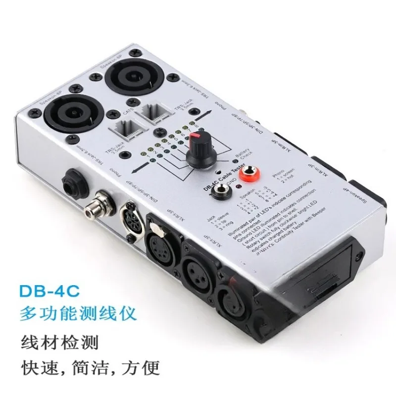 Audio Signal Cable Tester Network Speaker Cable Continuity Detector Wire Breakage Test Tool For Audio Engineering