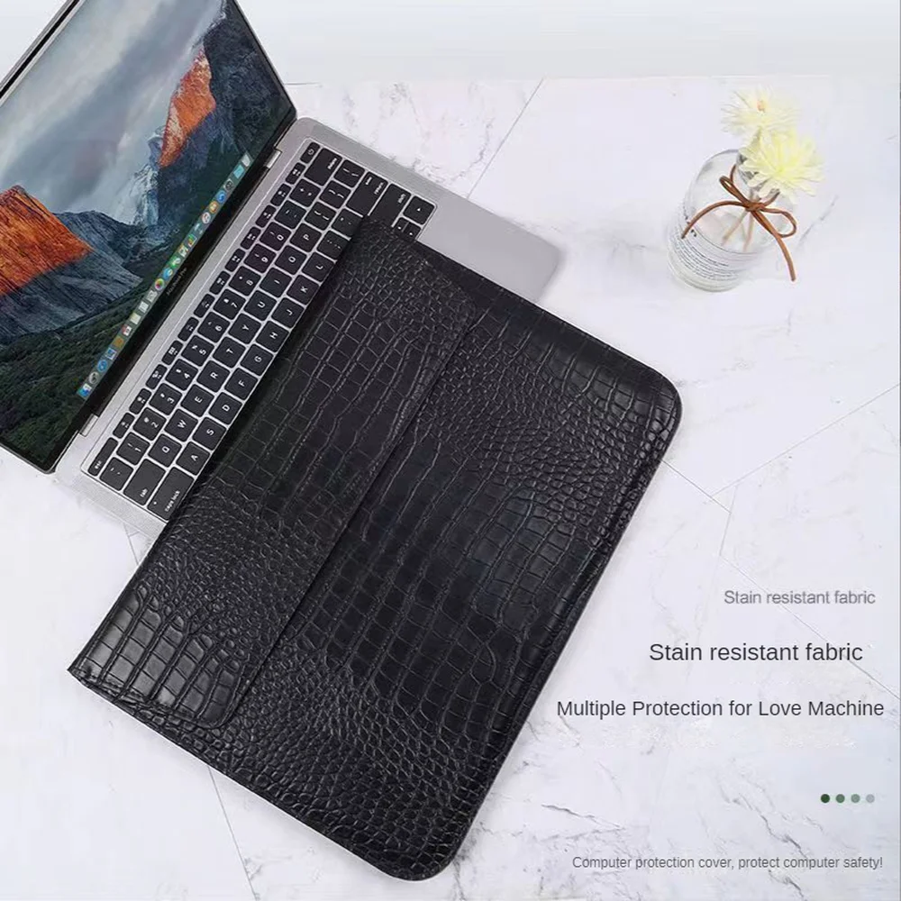 Laptop Sleeve for Macbook Air 13 Case 11 13 15 Pro 13.3 15.4 Retina Unisex Sleeve Envelope Fundas PU Leather Laptop Sleeve Pouch