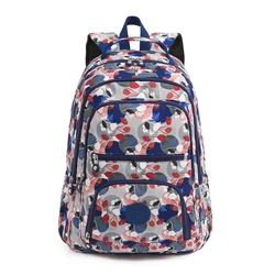 Extra-large Women Backpack School Nylon Travel Rucksack Girls Flower Printing Bag Female Hiking Outdoor Sport Shoulder Bag