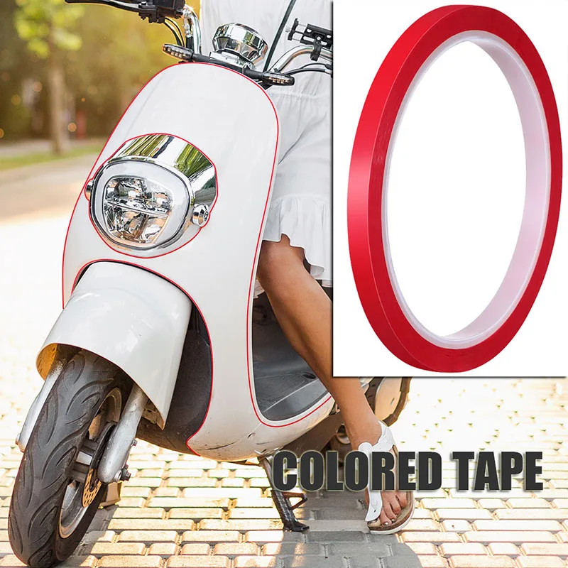 Car Decorative Trim Tape Colorful Double Sided Adhesive Polyester Stripe for Auto Interior Exterior