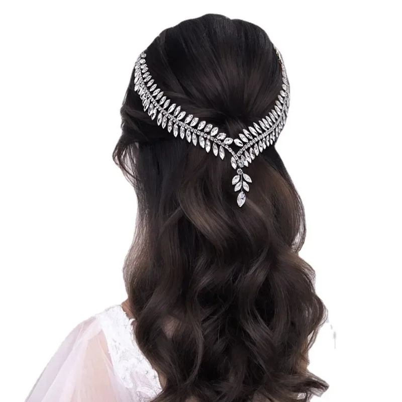 Diadema de reina de cristal para mujer, tocado de novia, accesorios para el cabello de fiesta, tocado de joyería