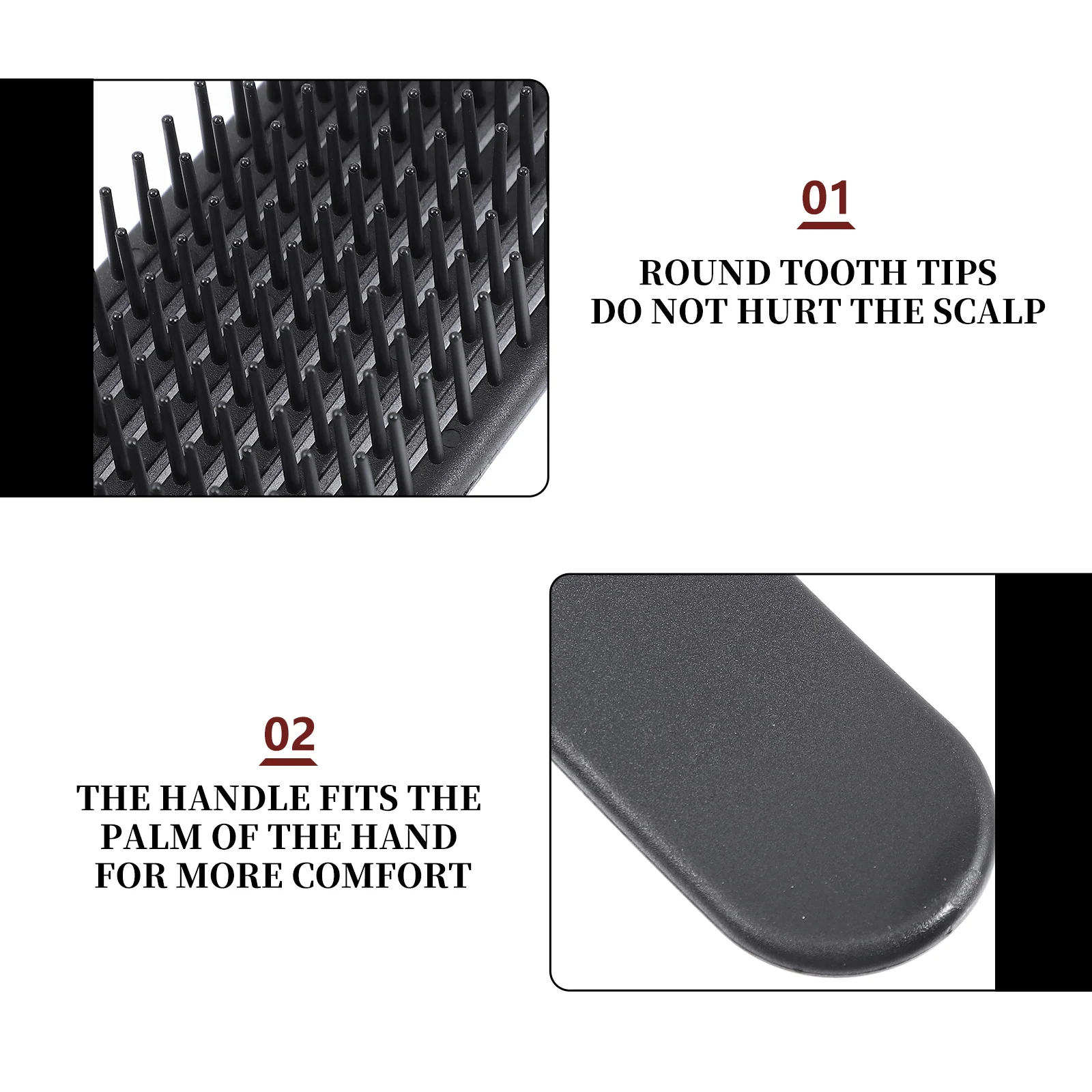

2pcs Massage Comb Wet Dry Women Brush Women Men Massage Hair Brush Care Comb Salon Home Use Hair Care Tool