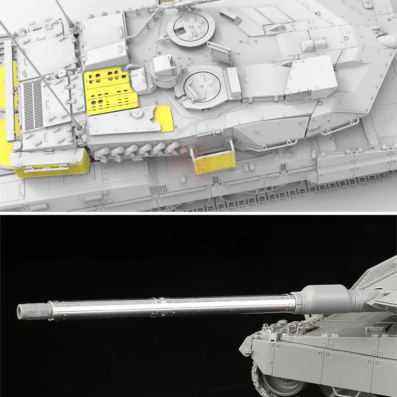 Zabawki graniczne DIY zestaw modeli do składania z tworzywa sztucznego BT-040 niemiecki lampart 2A7V główny czołg bojowy (z metalową lufą) 1/35