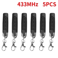 1/5PCS 433MHz Auto Copy Remote Control Electric Garage Door Opener Remote Controller Duplicator Clone Cloning Code Transmitter