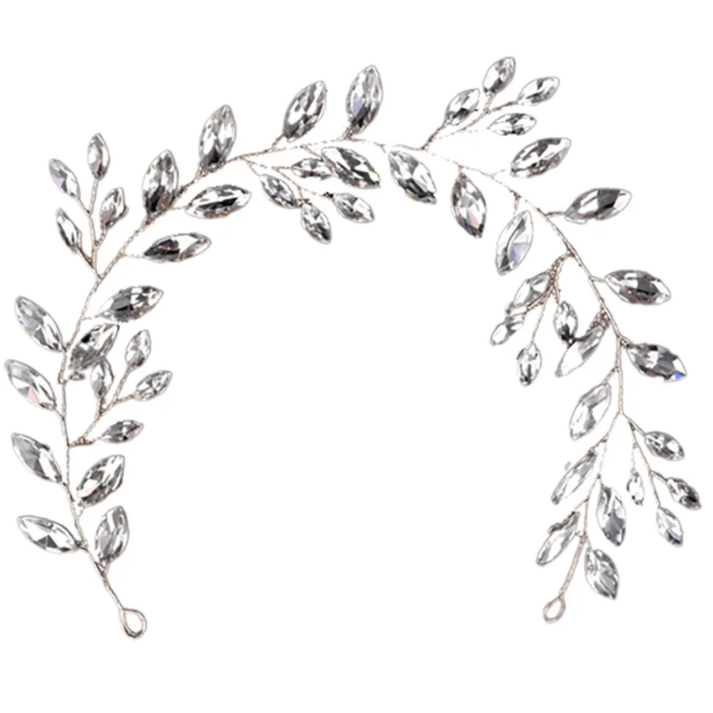 عصابات رأس لحفلات الزفاف من حجر الراين للنساء إكسسوارات شعر الزفاف بسيطة وأنيقة تدوم طويلاً ومريحة وأنيقة