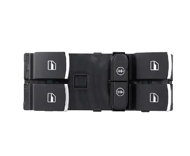 for VW Sharan Touran Touareg Seat Alhambra Car Regulator Window Control Main Switch Front left 10 PIN 7P6959857 Repair Kits 