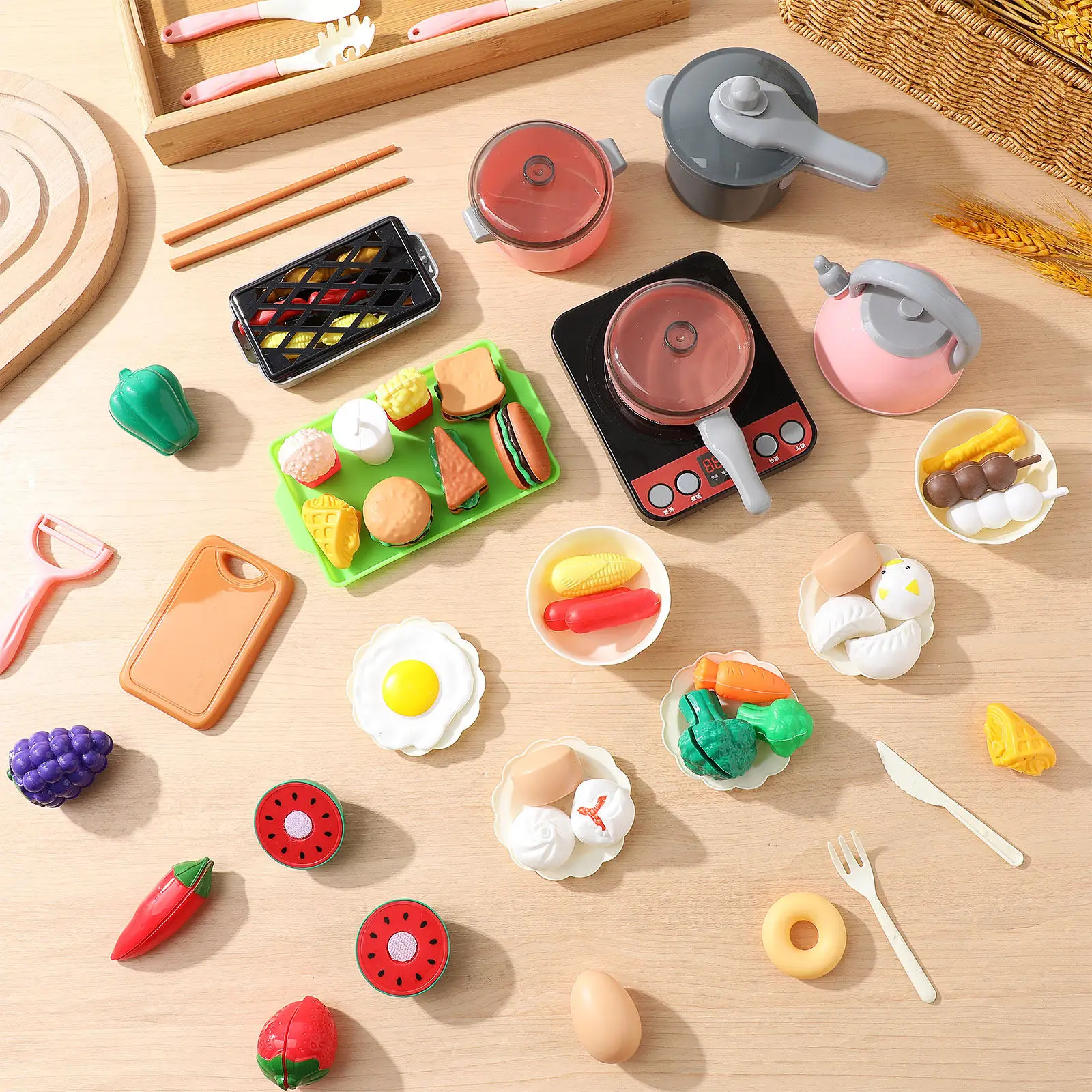 ensemble-de-cuisine-rose-de-86-pieces-pour-tout-petits-ustensiles-de-cuisine-realistes-aliments-de-jeu-casseroles-poeles-jeu-educatif-prescolaire