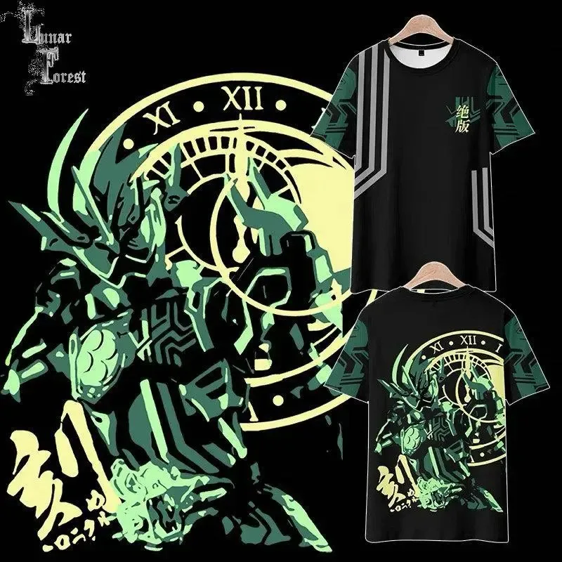 Kamen rider cronus 3d printing T-shirt summer fashion round neck short sleeve popular anime japanese streetwear 2024