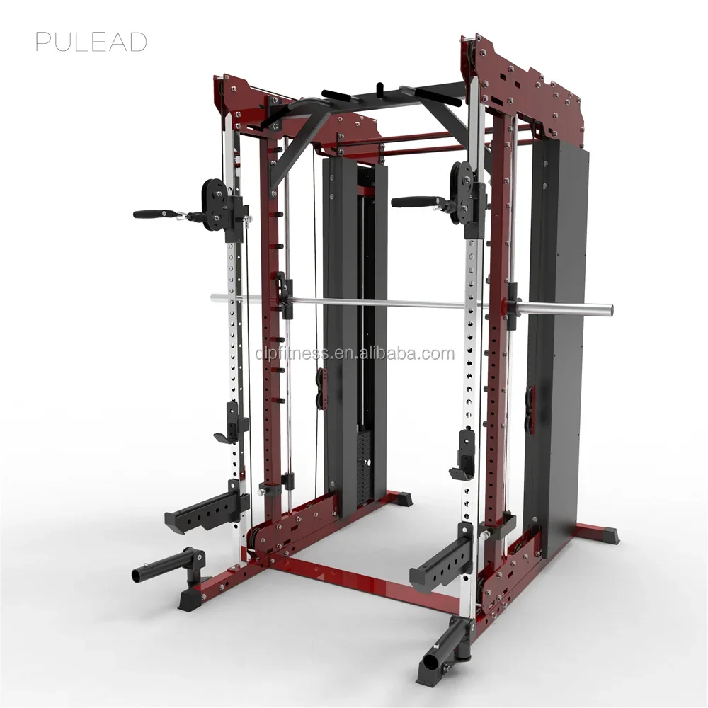 Multi Function Fitness Gym Equipment Home Use Squat Rack Customized Steel Logo Muscle Power Rack