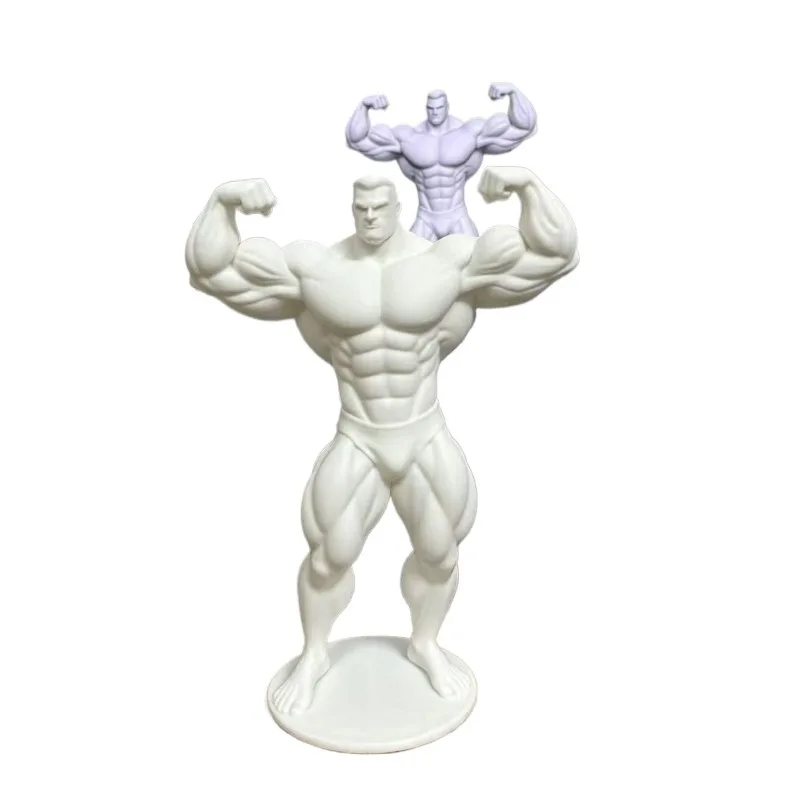 12CM 3D Printed Bodybuilder Muscle Male Figurine Sculpture Sketch Model Desktop Ornament Collectible Art Gift Drawing Figure