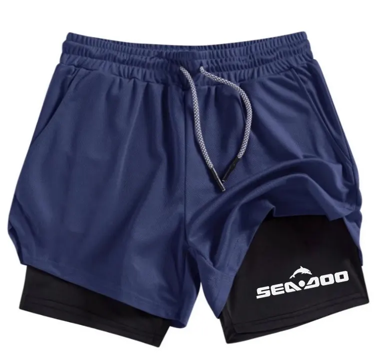 Sommer Sea-Doo Shorts für Herren, atmungsaktive Tennis- und Padel-Shorts, schnelltrocknende Badminton-Herrenshorts, Outdoor-Laufshorts – Detail 8