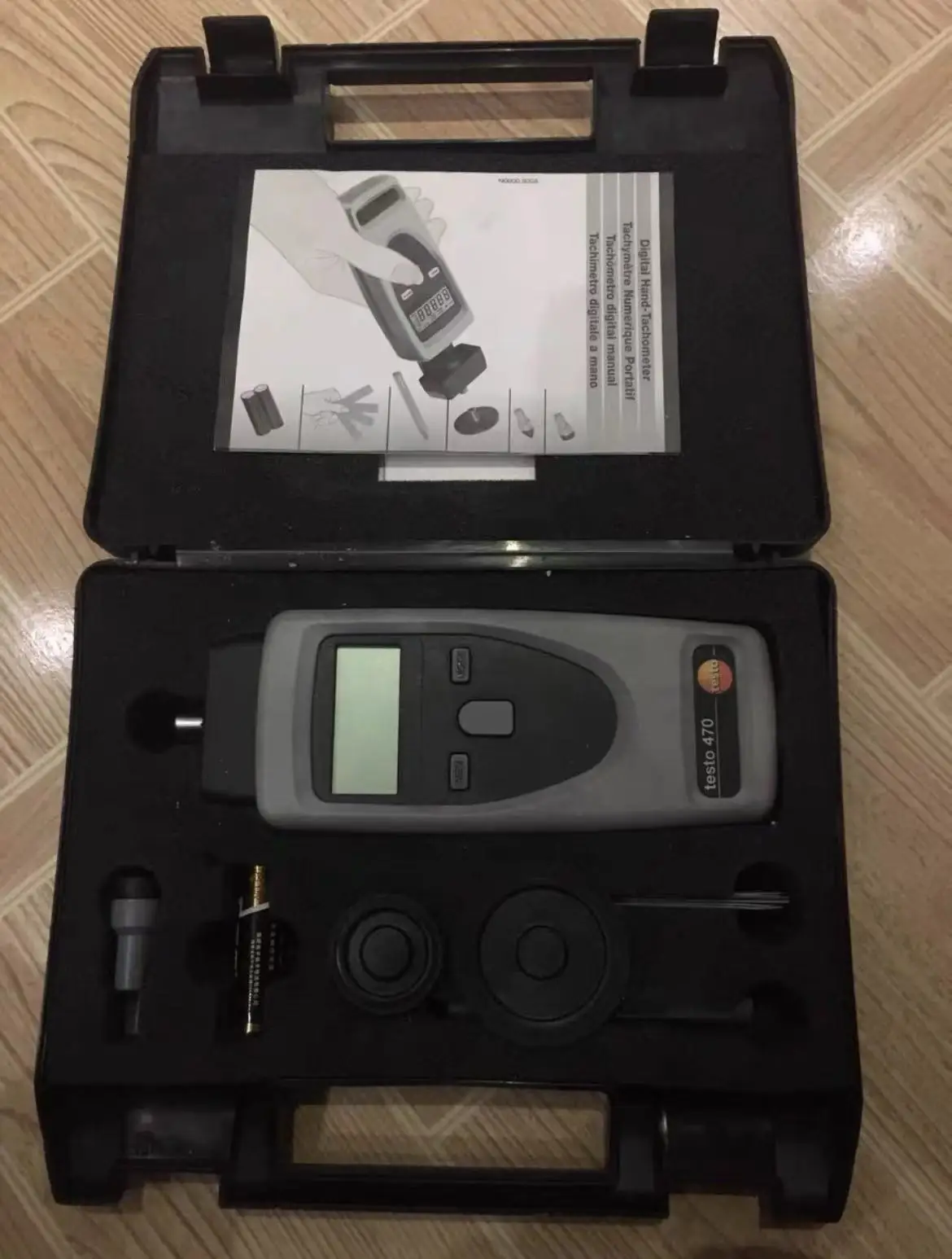 Testo 470  Photo/Contact Tachometer, 100,000 RPM