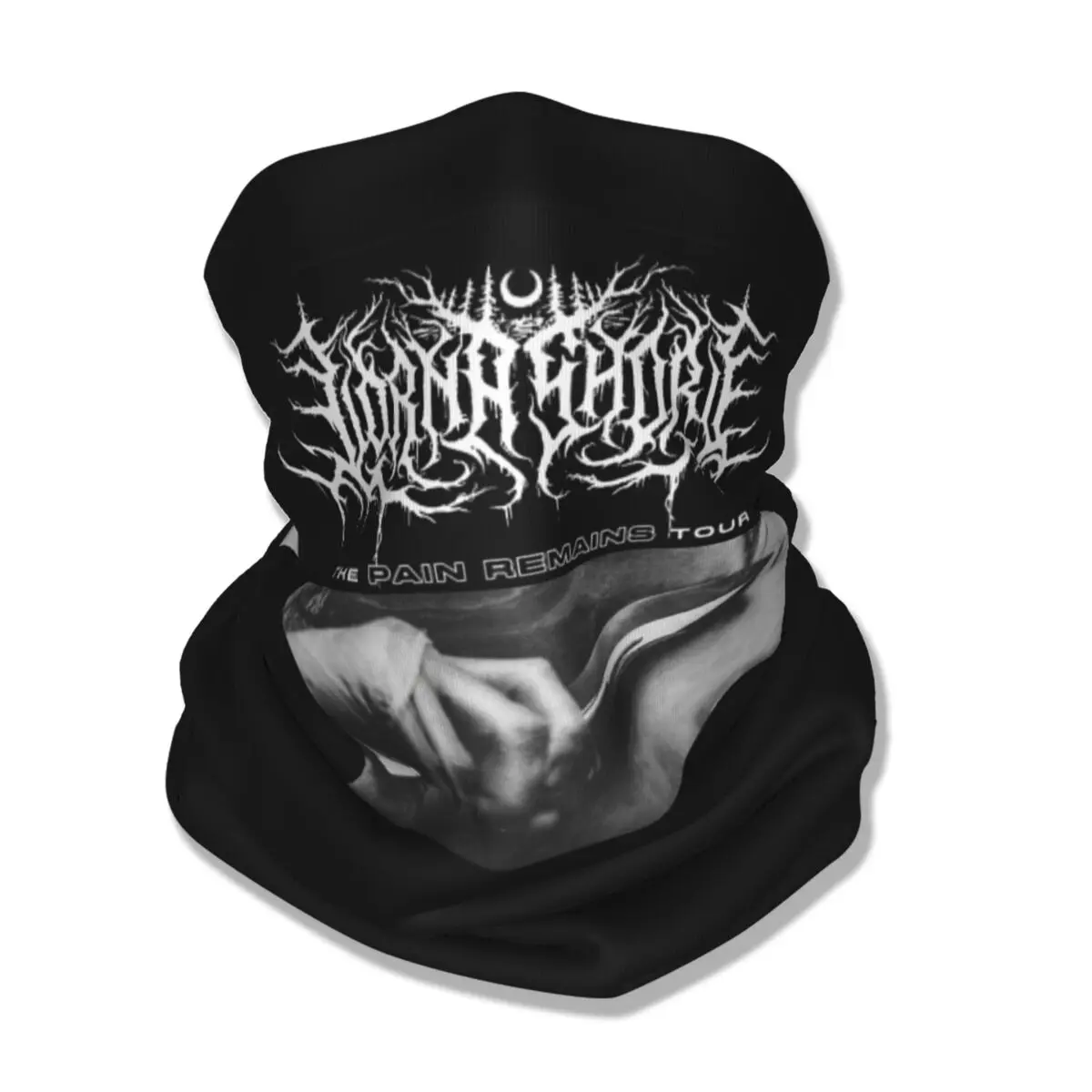 Lorna Shore Deathcore Music Bandana Neck Gaiter Printed American Magic Scarf Warm Face Mask Cycling for Men Women Adult Washable