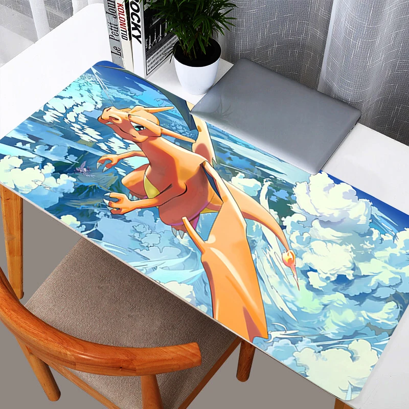 Kawaii Mouse Pad Anime Cute Girl Pokemon Pikachu Gabinete Gamer Computer Desk Mat Keyboard Gaming Accessories Mousepad