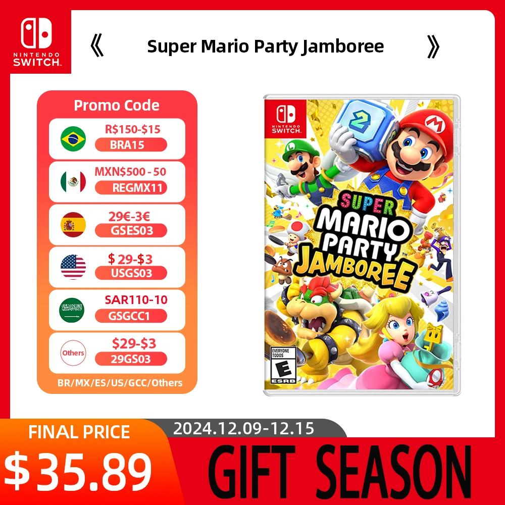 Super Mario Party Jamboree - Nintendo Switch Game 100% Official Original Physical Game Card Support Multiplayer