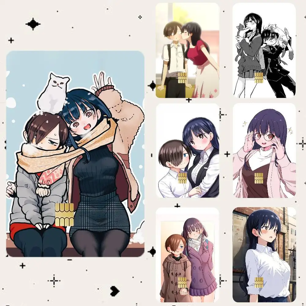 The dangers in my heart wallpaper  Waterproof Bank Card Sticker Skin for Credit Debit Chip Cards Decorative Cover Film