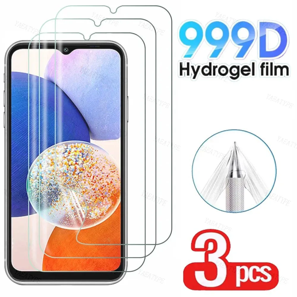 3Pcs Protective Film For Samsung Galaxy A14 A24 A34 A54 5G 2023 Hydrogel Film For Sumsung A 54 34 24 14 Screen Protector HD Film