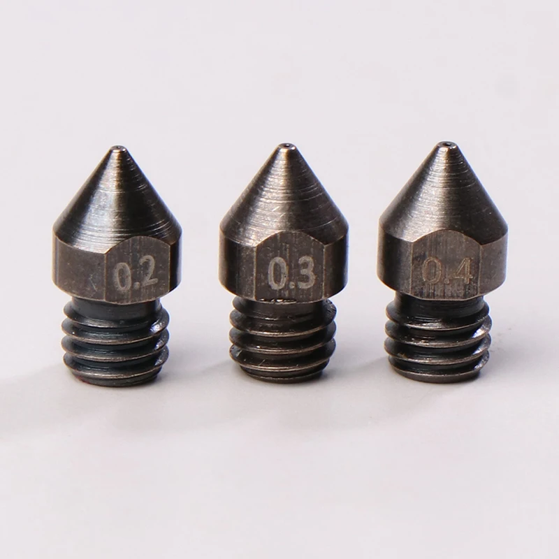 3D Printer Accessories CR-6SE Nozzle MK8 Upgraded Version S1 Chrome Zirconium Copper Brass Tool