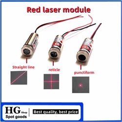 3V-5V 12MM laser head 650nm 5mW dot red light word infrared positioning cross laser head diode diameter 12mm