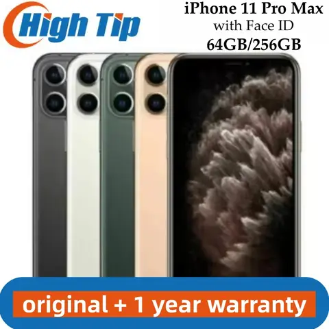 Entsperrtes Apple iPhone 11 Pro Max 64 GB 256 GB 512 GB ROM Smartphone A13 Bionic Chip 6,5-Zoll-Bildschirm 12 MP Face ID 11 Pro Max Handy