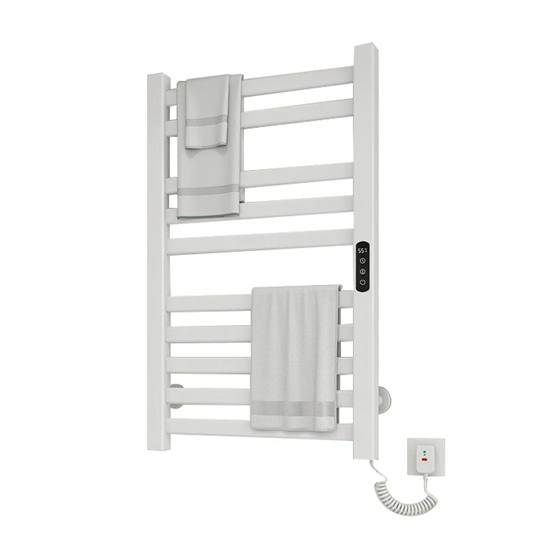 Waterproof Towel Warmer Bathroom Wall Mount Electric Heated Towel Rack with Thermostat Hydronic IP51