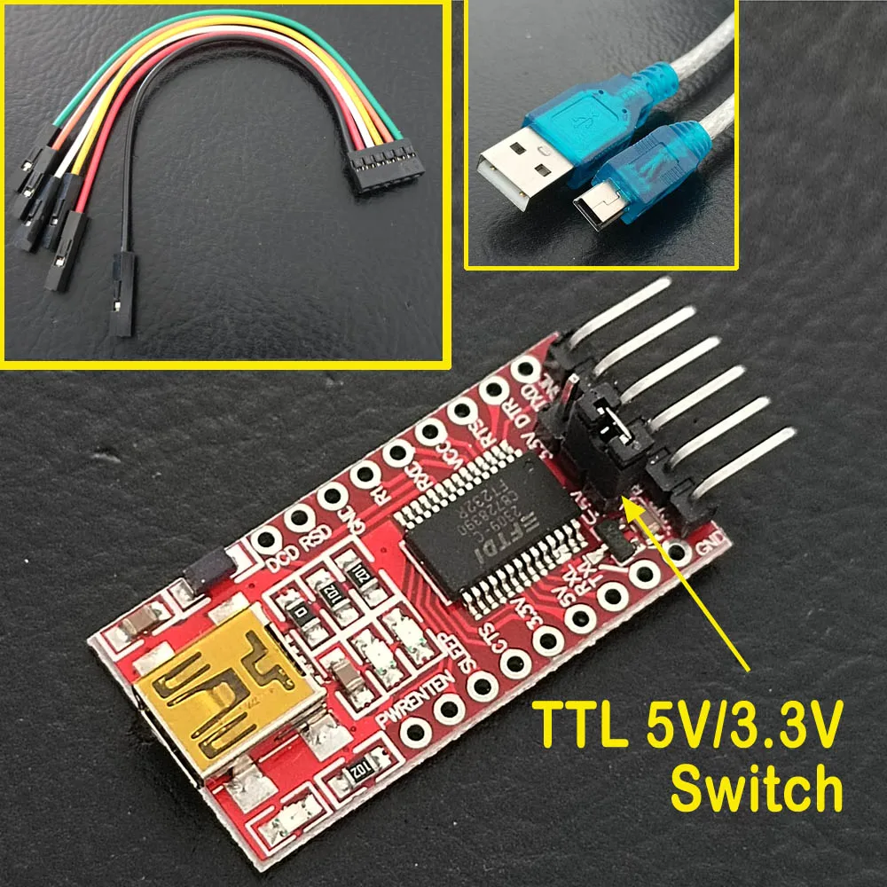 

USB to UART/TTL Breakout/Downloader/Programmer with miniusb/typec FTDI chip