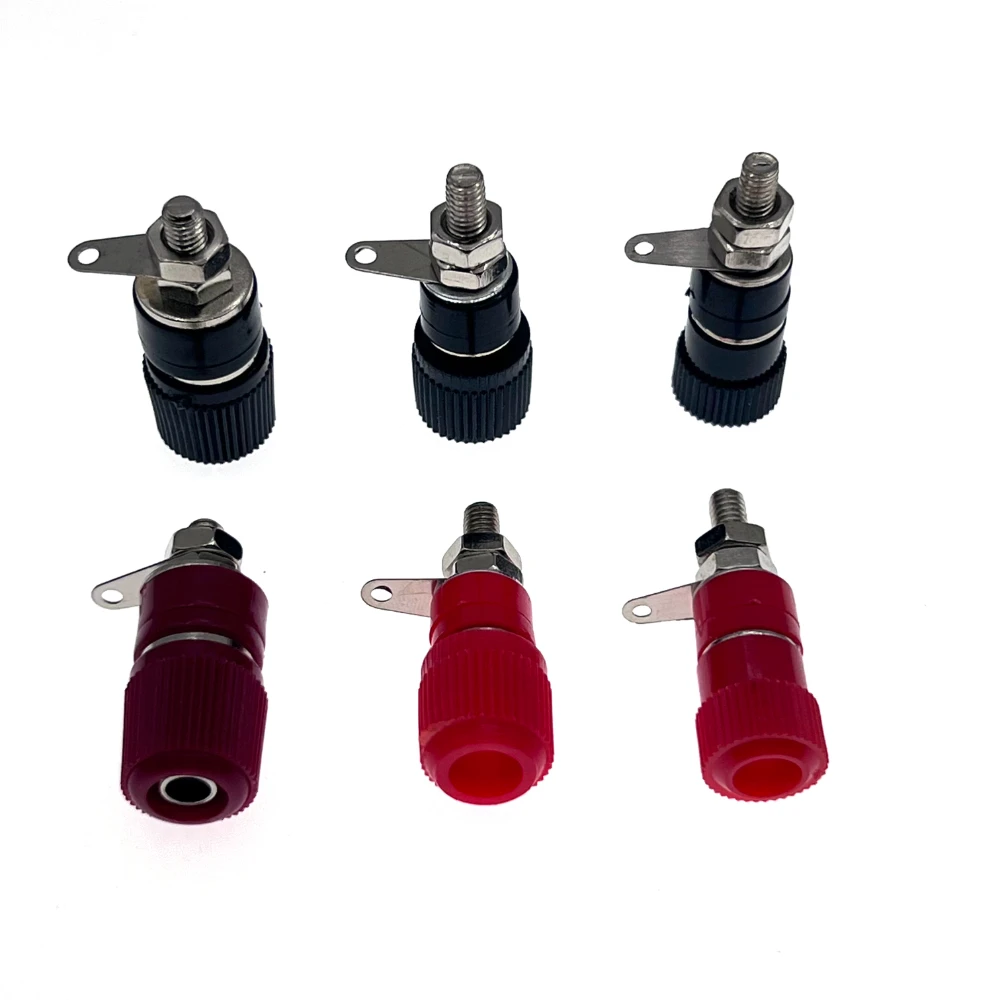 

10PCS 4MM Terminal Blocks Binding Post Connector Banana Plug/Socket Test Socket M4 Amplifier Terminal