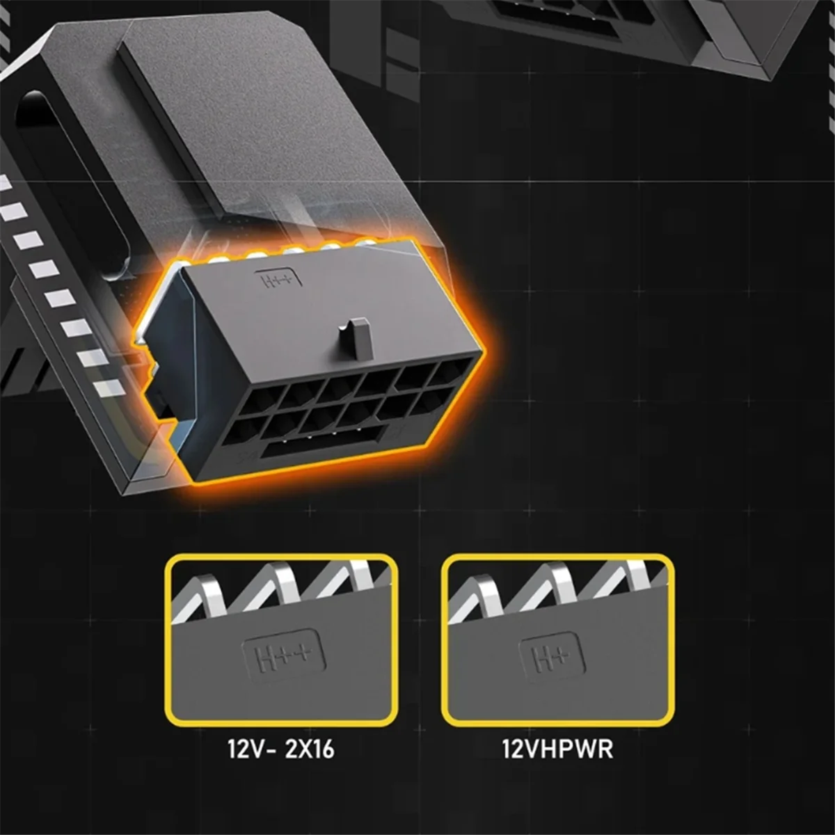 

T35C 600 Вт 12 + 4-контактный адаптер PCIe 5,0, угол 90 градусов, 16 контактов, 12VHPWR, разъем графического процессора для 3090Ti 4070Ti 4080 RVS, черный