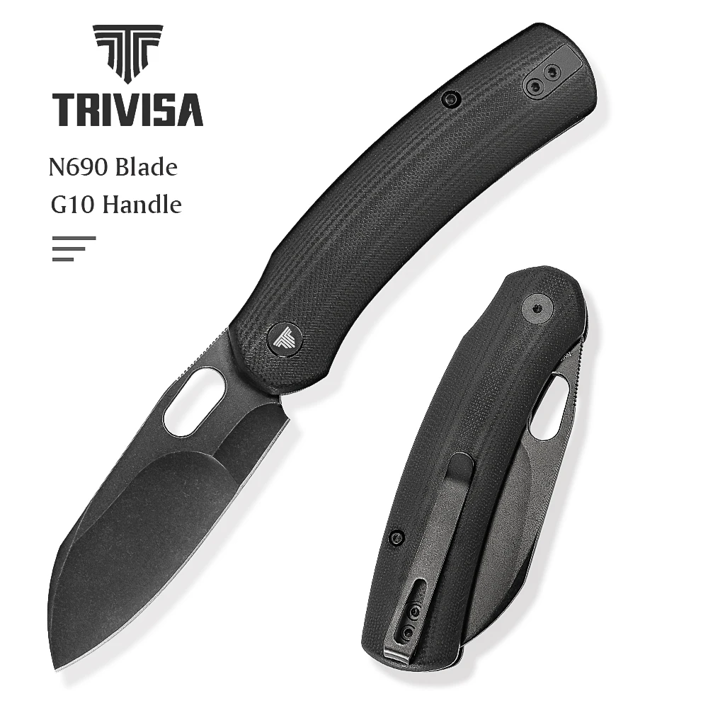 

ТРИВИФА ​ Lamb-03B EDC Карманный складной нож N690 с лезвием, сверхлегкий инструмент для кемпинга, охоты, бушкрафта на открытом воздухе с подарочной коробкой и машиной ​