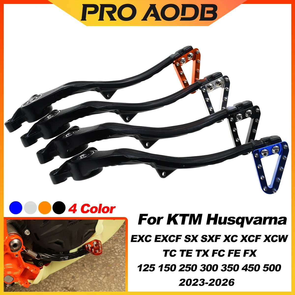 موتوكروس الخلفية القدم الفرامل رافعة ل KTM SX SXF XC XCF EXC EXCF 2023-2026 ل Husqvarna FE FC FX TE TC TX دراجة نارية 125CC-530CC #1