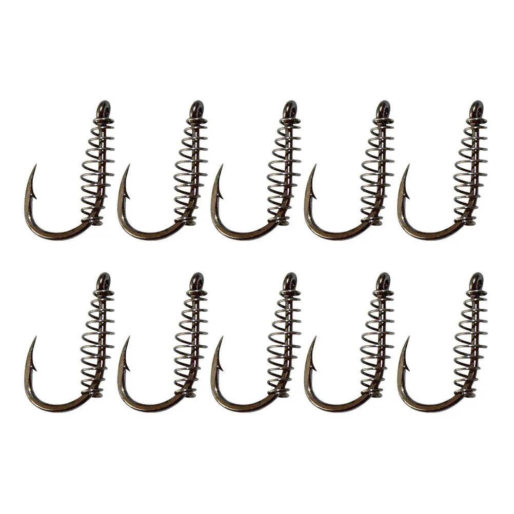 

30 Pcs Spring Hook Fishing Fishhooks for Lovers Outdoor Lightweight Durable Portable Carbon Steel Gear