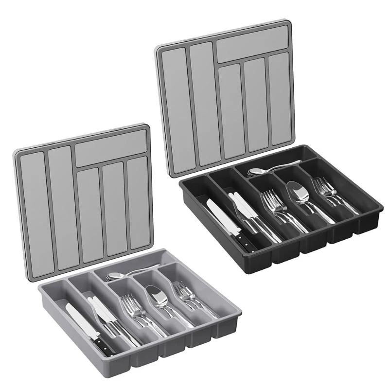 Drawer Separators for Office Desk Stationeries Cutlery Storage Box