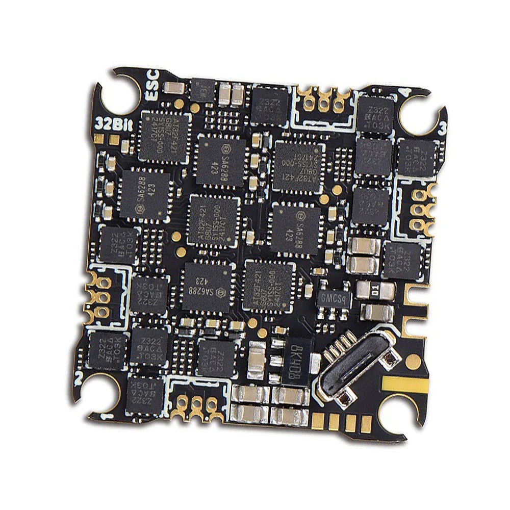 JHEMCU GHF435AIO With 20A ESC (AM32) 2-4S OSD Baro Blackbox 16MB GPS Built-in ELRS 2.4G CRSF for RC FPV Drone