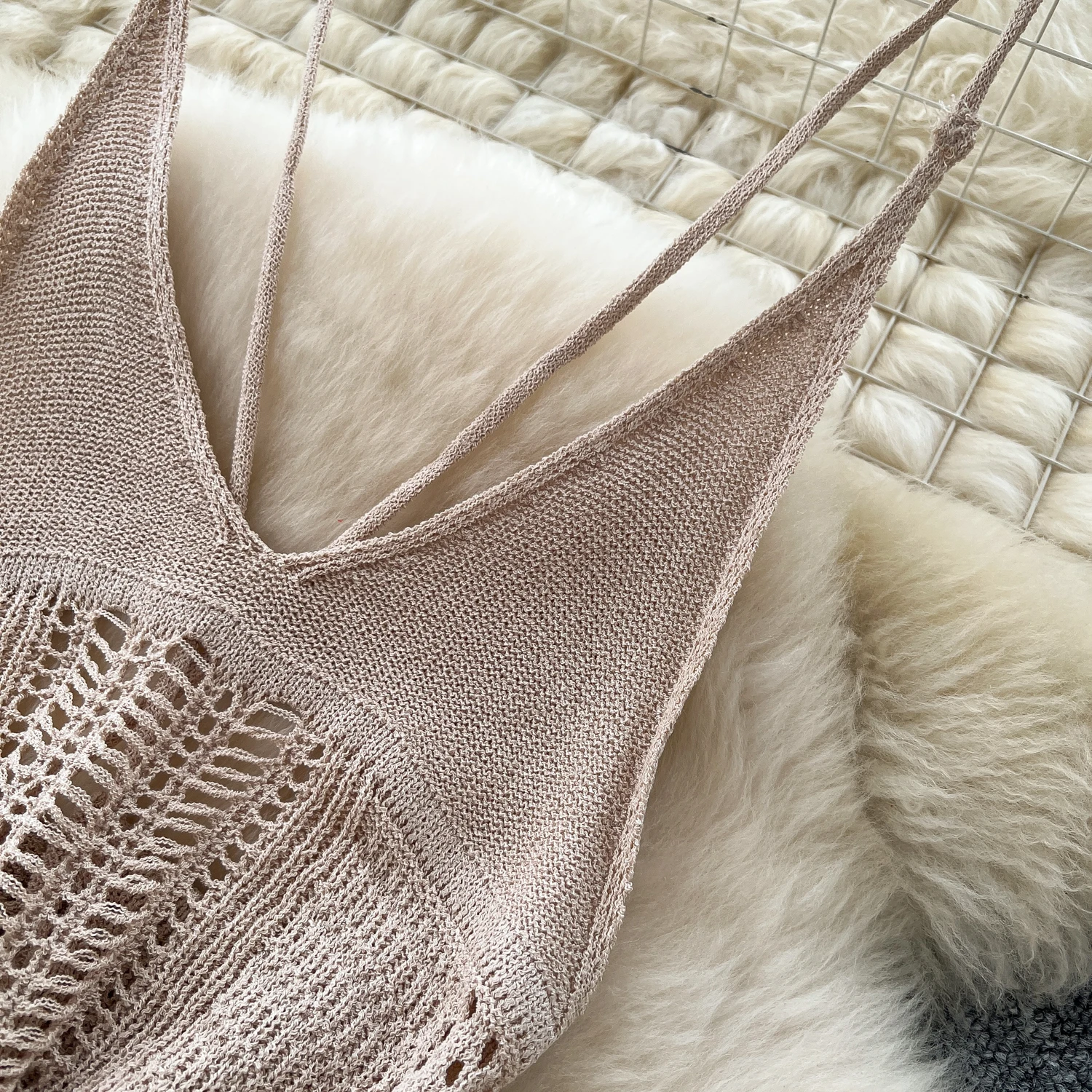 Chic vintage Sexy scava fuori Maglia Fata Estate slim Donna Boho Vestito estivo abbigliamento donna Abito lungo